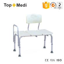 Topmedi Medical Equipment Height-Adjustable Aluminum Shower Chair